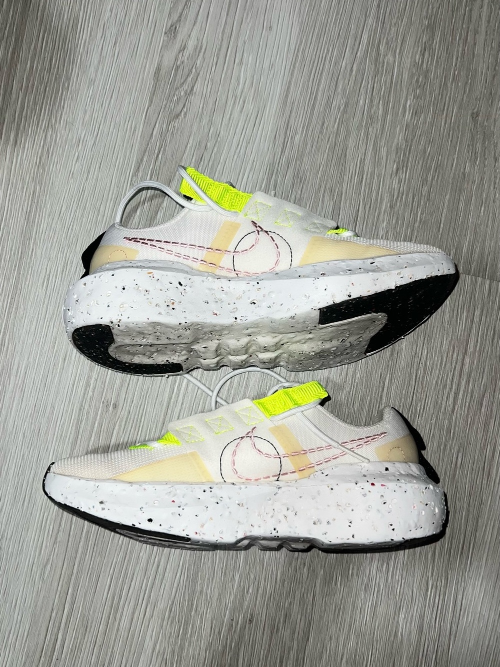 Kids Neon Yellow Accent Athletic Sneakers
